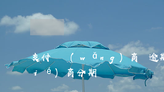 支付寶網(wǎng)商貸逾期可以協(xié)商分期