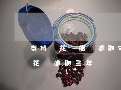 支付寶花唄借唄逾期2年多了-支付寶借唄花唄逾期三年