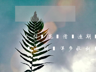 支付寶花唄借唄逾期兩年多-支付寶花唄借唄逾期兩年多收到兩次律師函