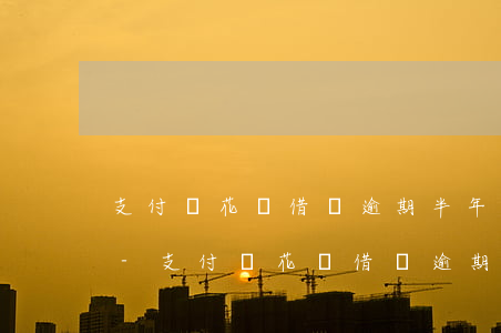 支付寶花唄借唄逾期半年了全部都給我停了-支付寶花唄借唄逾期半年多了