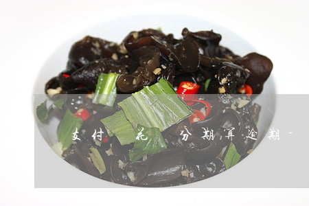 支付寶花唄分期算逾期-