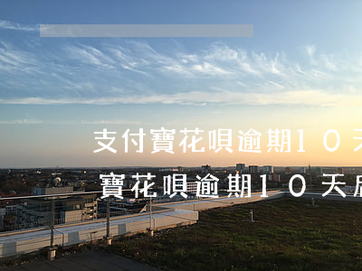 支付寶花唄逾期10天后沒有打電話-支付寶花唄逾期10天后沒有打電話怎么辦