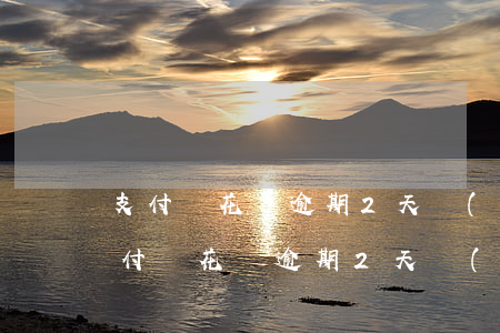 支付寶花唄逾期2天沒(méi)事吧-支付寶花唄逾期2天沒(méi)事吧
