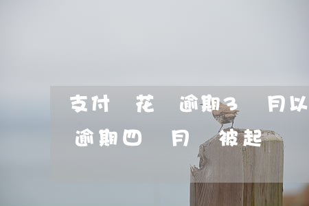支付寶花唄逾期3個月以上會被起訴嗎?（花唄逾期四個月會被起訴嗎）