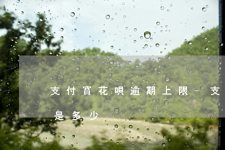 支付寶花唄逾期上限-支付寶花唄逾期上限是多少