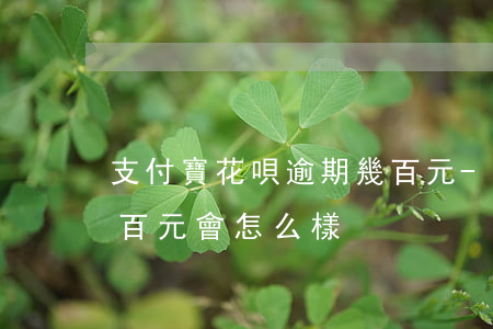 支付寶花唄逾期幾百元-支付寶花唄逾期幾百元會怎么樣