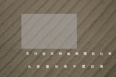 支付寶花唄逾期還款后果(花唄逾期還款有什么影響?你敢不還款嗎)