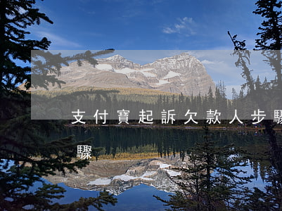 支付寶起訴欠款人步驟(支付寶起訴欠款人步驟)