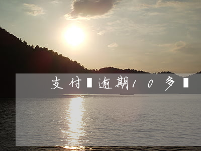 支付寶逾期10多萬