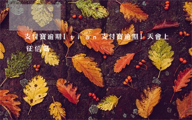 支付寶逾期1tian(支付寶逾期1天會上征信嗎?)