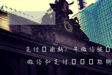 支付寶逾期1年微信被凍結(逾期了會凍結我微信和支付寶嗎還能聊天嗎)