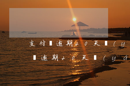 支付寶逾期20天嚴(yán)重嗎-支付寶逾期20天嚴(yán)重嗎
