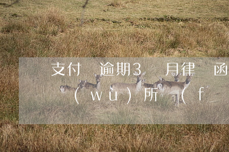支付寶逾期3個月律師函(支付寶逾期律師事務(wù)所發(fā)律師函說要起訴)