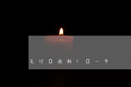 支付寶逾期7萬一年