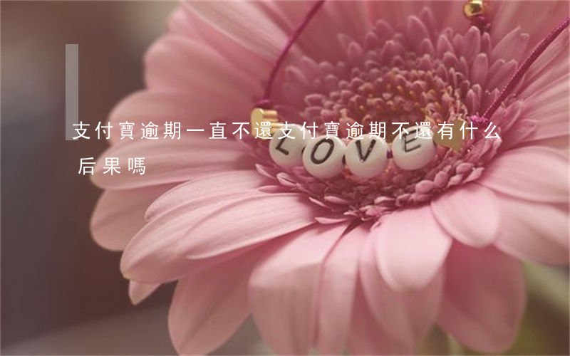 支付寶逾期一直不還 支付寶逾期不還有什么后果嗎