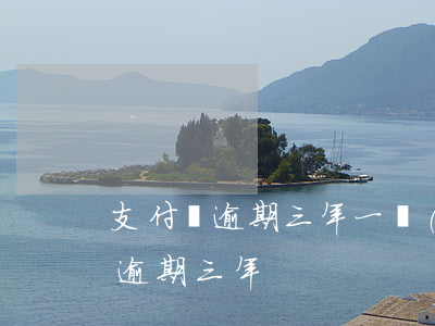 支付寶逾期三年一萬(wàn)(支付寶4千逾期三年)