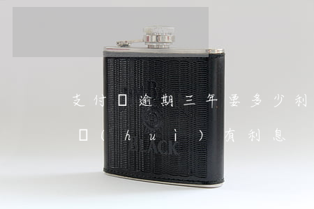 支付寶逾期三年要多少利息(支付寶逾期多久會(huì)有利息)