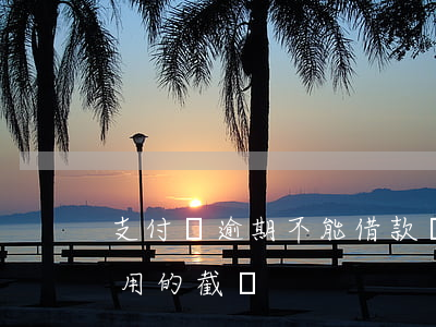 支付寶逾期不能借款圖片-支付寶逾期不能用的截圖