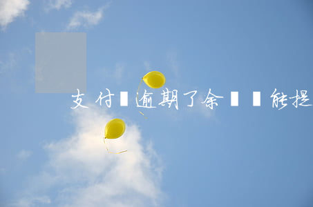 支付寶逾期了余額還能提現(xiàn)嗎