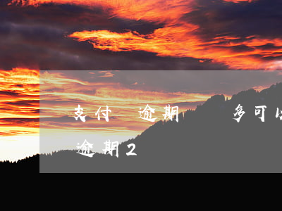 支付寶逾期兩萬多可以分期還款嗎-支付寶逾期2萬