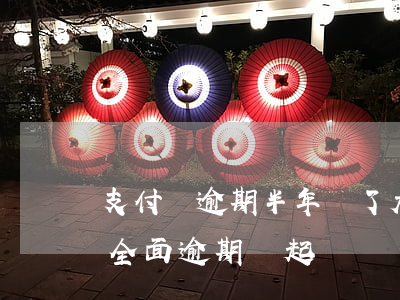 支付寶逾期半年還了大半會被起訴嗎?（支付寶全面逾期會起訴嗎）