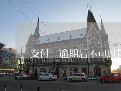 支付寶逾期后不可以最低還款了嗎