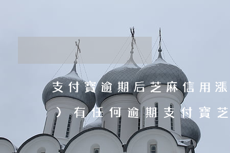 支付寶逾期后芝麻信用漲了一分(沒(méi)有任何逾期支付寶芝麻信用分為什么會(huì)降)