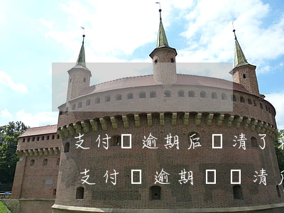支付寶逾期后還清了剩余未到期的也要還嗎（支付寶逾期過還清后幾年會消失）