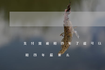 支付寶逾期四年了還可以起訴我嗎（支付寶逾期四年嚴重么）