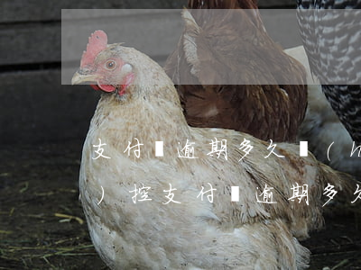 支付寶逾期多久會(huì)風(fēng)控(支付寶逾期多久才會(huì)凍結(jié))