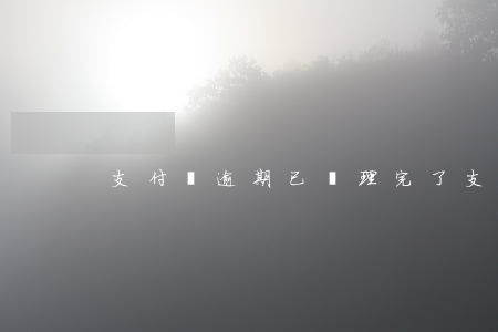支付寶逾期已處理完了(支付寶逾期已還清)