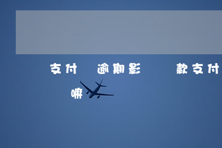 支付寶逾期影響貸款(支付寶逾期影響貸款買車嘛)