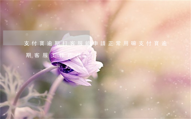 支付寶逾期打客服能申請正常用嘛(支付寶逾期客服工作咋樣)