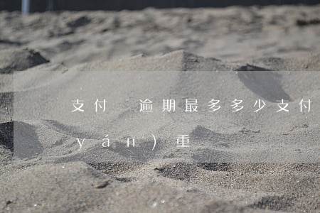 支付寶逾期最多多少 支付寶逾期多少算嚴(yán)重