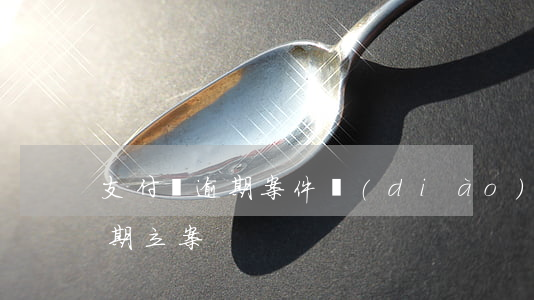 支付寶逾期案件調(diào)查(支付寶逾期立案)