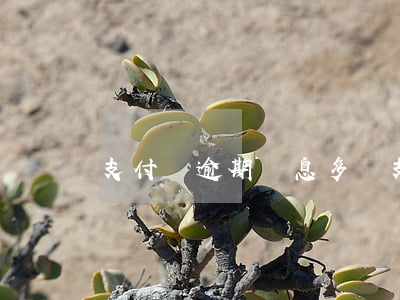 支付寶逾期罰息多錢(支付寶逾期罰息多錢)