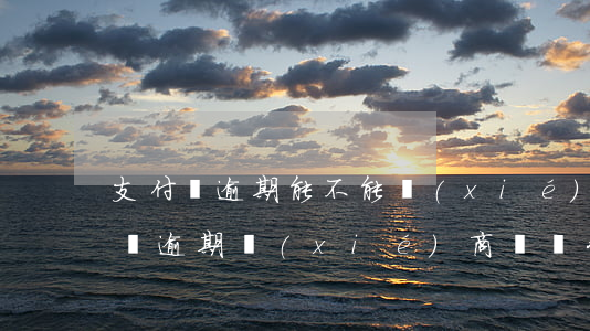 支付寶逾期能不能協(xié)商處理?（支付寶逾期協(xié)商還對公賬戶流程）