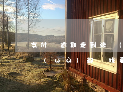 支付寶逾期走到法務(wù)部-支付寶法務(wù)部來找要不要見