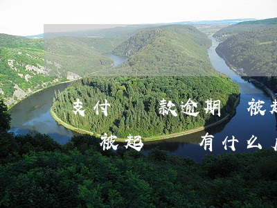 支付寶還款逾期會被起訴么(支付寶逾期多久會被起訴會有什么后果)