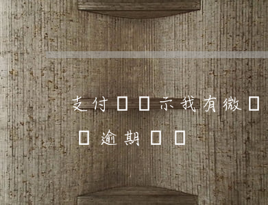 支付寶顯示我有微貸逾期(支付寶顯示你有微貸逾期記錄)
