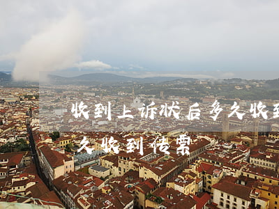收到上诉状后多久收到传票(一般被起诉后多久收到传票)
