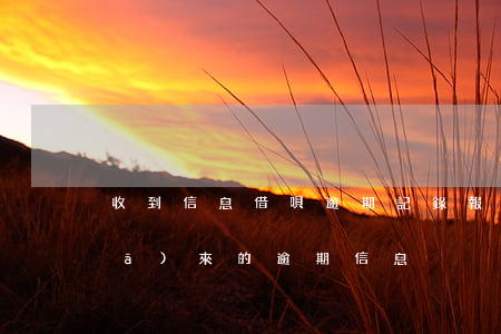 收到信息借唄逾期記錄報送(收到借唄發(fā)來的逾期信息)