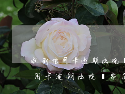 收到信用卡逾期法院傳票怎么處理-收到信用卡逾期法院傳票怎么處理呢