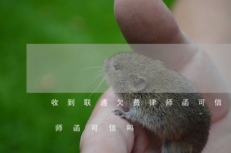 收到联通欠费律师函可信吗(收到联通欠费律师函可信吗)