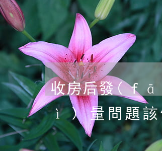收房后發(fā)現(xiàn)質(zhì)量問題該修復(fù)費(fèi)用該誰承擔(dān)?