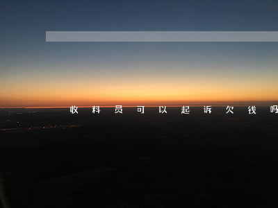 收料员可以起诉欠钱吗(收料员的职责)