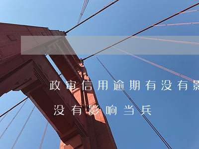 政审信用逾期有没有影响-政审信用逾期有没有影响当兵