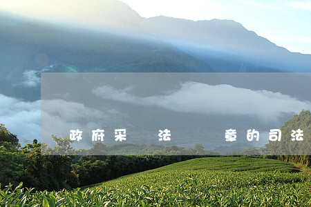 政府采購法對簽章的司法解釋