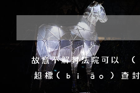 故意不解封法院可以強(qiáng)制嗎(超標(biāo)查封法院可以解封嗎)