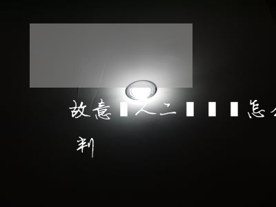 故意傷人二級輕傷怎么判(致人輕傷二級怎么判)
